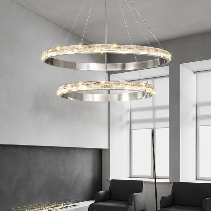 MIRODEMI® Stella | Splendid Postmodern Stainless Steel Pendant Light for Living Room