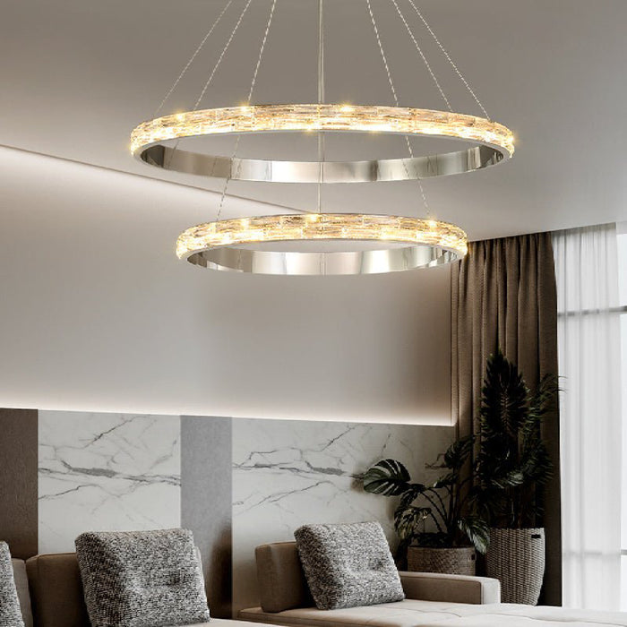 MIRODEMI® Stella | Elegant Postmodern Stainless Steel Pendant Light for Home