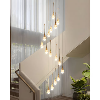 MIRODEMI® Stresa | Spiral Design Staircase Chandelier