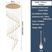 MIRODEMI® Stresa | Spiral Design Staircase Chandelier