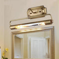 MIRODEMI® Antique Wall Mounted Brass LED Lamp for Dressing Room, Bathroom image | luxury furniture |.wall lamps | home decor