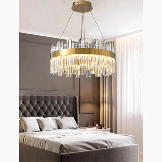 MIRODEMI® Sursee | Premium Glass Drum Ceiling Chandelier for Luxe Living Rooms