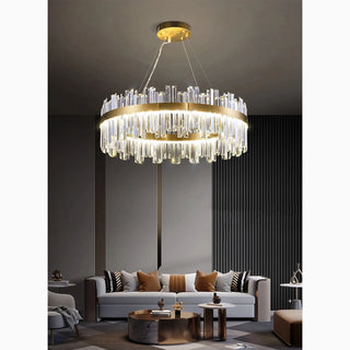 MIRODEMI® Sursee | Luxury Crystal Drum Ceiling Chandelier