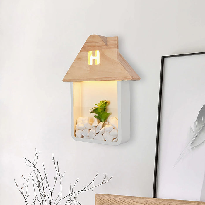 MIRODEMI® Creative Mini LED Wall Lamp in the Shape of a House for Kids Room image | luxury lighting | house shape lamps