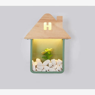 MIRODEMI® Creative Mini LED Wall Lamp in the Shape of a House for Kids Room image | luxury lighting | house shape lamps