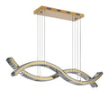 MIRODEMI® Tende | Stylish LED Chandelier in Wave Design
