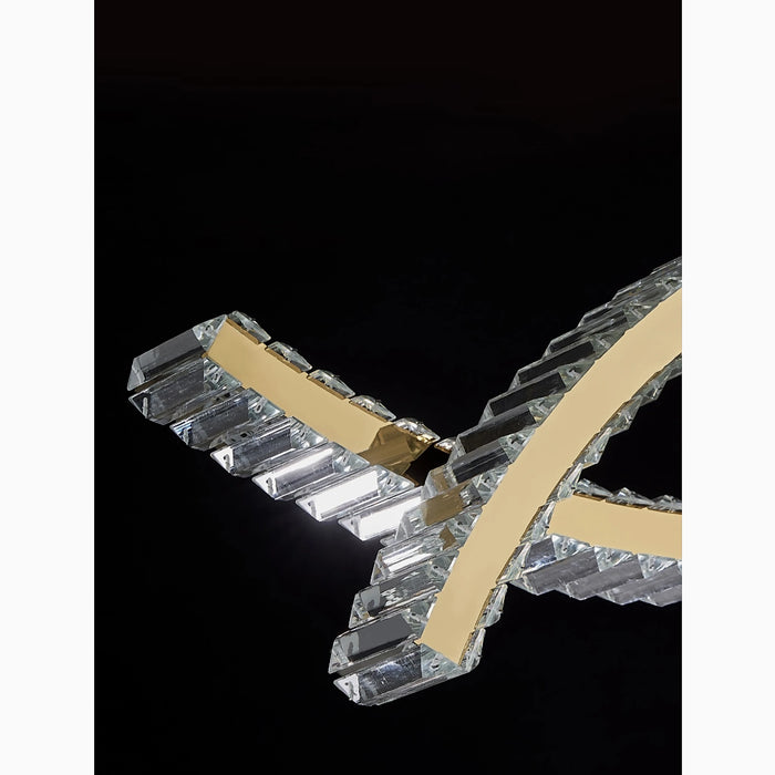 MIRODEMI® Tende | Beautiful LED Chandelier in Wave Design