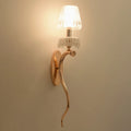 MIRODEMI® LED Acrylic Wall Sconce in the Shape of a Golden Horn for Living Room image | luxury lighting | horn shape lamps