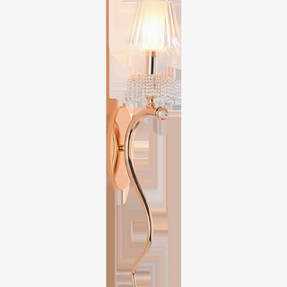 MIRODEMI® LED Acrylic Wall Sconce in the Shape of a Golden Horn for Living Room image | luxury lighting | horn shape lamps