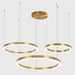 MIRODEMI® Thalwil | Elegant Minimalistic Gold Ring Lighting Fixture