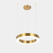 MIRODEMI® Thalwil | Elegant Gold Ring Lighting Fixture