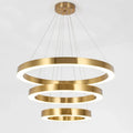 MIRODEMI® Thalwil | Elegant Minimalistic Gold Ring Hanging Lighting Fixture
