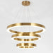 MIRODEMI® Thalwil | Elegant Minimalistic Gold Ring Hanging Lighting Fixture