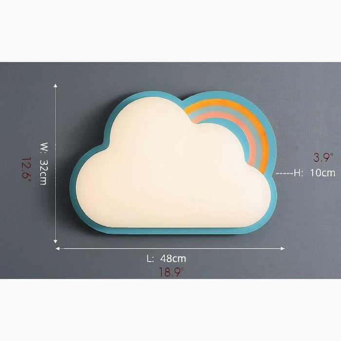 MIRODEMI® Thuin | Cloud Shaped LED Ceiling Light for boys room