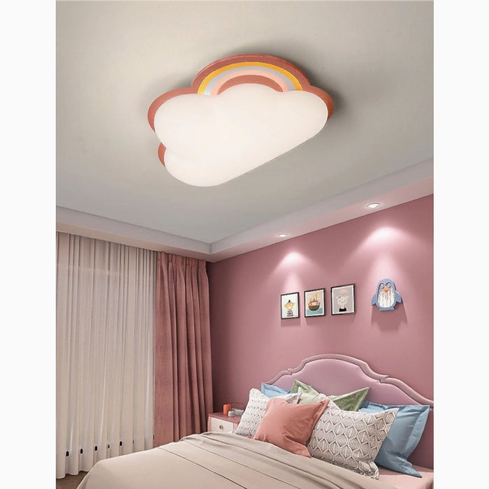 MIRODEMI® Thuin | Cloud Shaped pink LED Ceiling Light for kids room