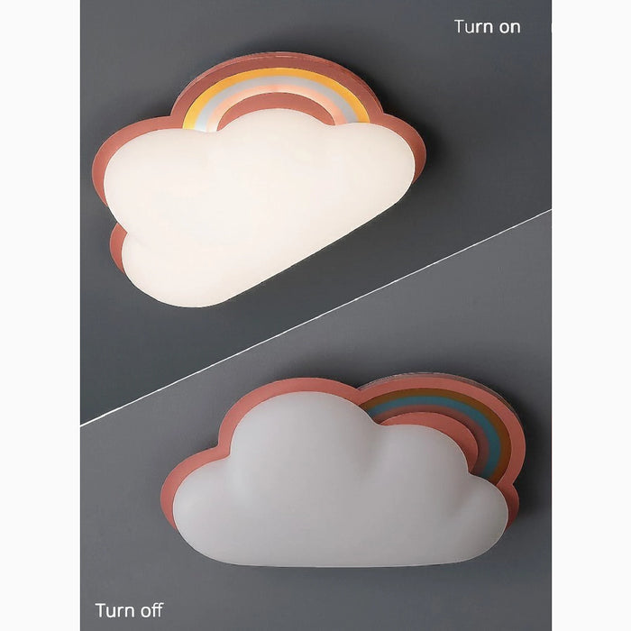 MIRODEMI® Thuin | Cloud Shaped LED Ceiling Light for kids room off on