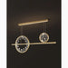 MIRODEMI Tielt Broken Glass Design Crystal Rings Hanging LED Art Chandelier For Bedroom