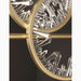 MIRODEMI Tielt Broken Glass Design Crystal Rings Hanging LED Art Chandelier Lamp Base