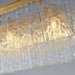 MIRODEMI Tienen Rectangle Frosted Glass Suspension Luminaire Chandelier Lampshade