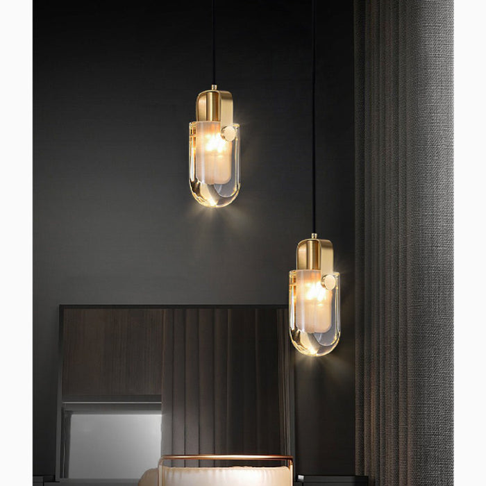 MIRODEMI® Toirano | Postmodern Hanging Crystal LED Chandelier For Bedroom
