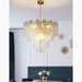 MIRODEMI® Torhout | Incredible Rectangle/Round Frosted Glass Hanging Chandelier for Living Room