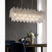 MIRODEMI® Torhout | Miracle Rectangle/Round Frosted Glass Hanging Chandelier for Living Room