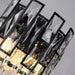 MIRODEMI® Touët-de-l'Escarène | Elegant Wall Sconce With Black Crystals