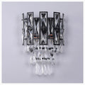 MIRODEMI® Touët-de-l'Escarène | Elegant Wall Sconce With Black Crystals