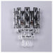 MIRODEMI® Touët-de-l'Escarène | Elegant Wall Sconce With Black Crystals