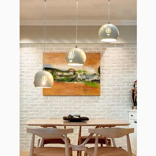 MIRODEMI Touët-sur-Var White Small Hanging Lamp for Kitchen