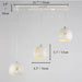 MIRODEMI Touët-sur-Var White Small Hanging Lamp For Home Decor