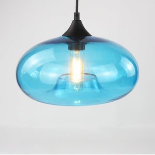 MIRODEMI Tourrettes-sur-Loup Loft Glass Pendant Lamp Light blue