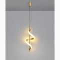 MIRODEMI Tovo San Giacomo Ribbon Design Chandelier Gold Lux