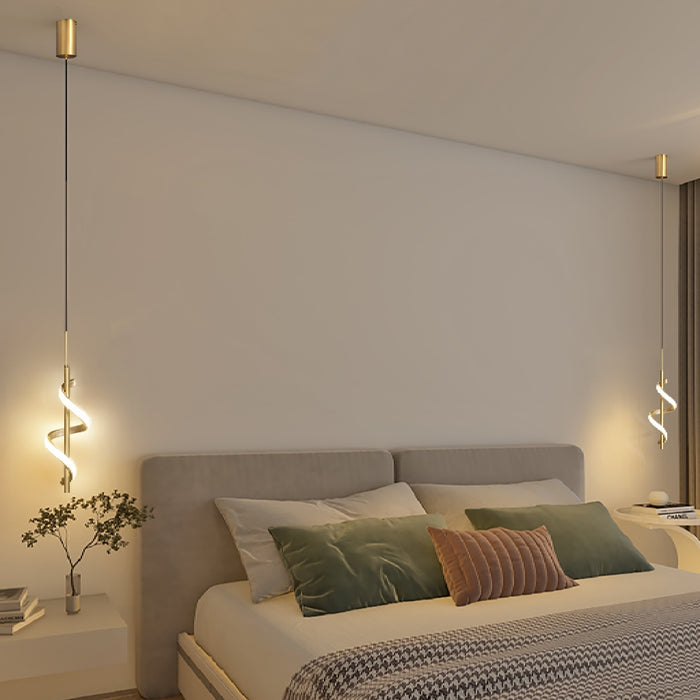 MIRODEMI Tovo San Giacomo Ribbon Design Chandelier For Modern Bedroom Decorattion