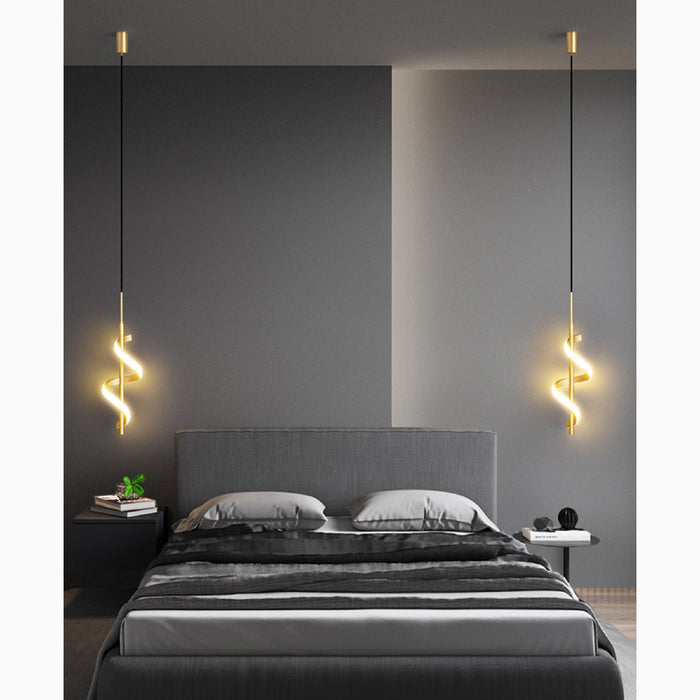 MIRODEMI® Tovo San Giacomo | Ribbon Design Chandelier for Bedroom