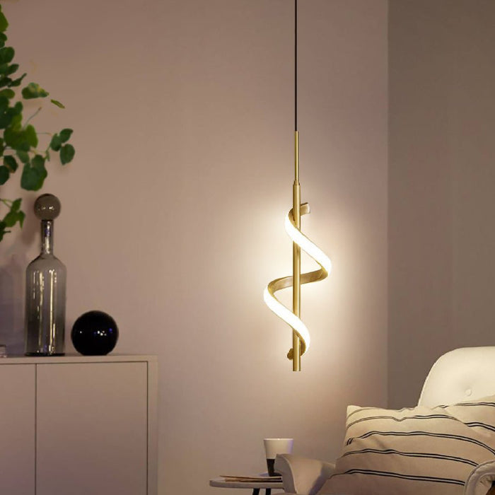 MIRODEMI Tovo San Giacomo Ribbon Design Chandelier LED Decoration For Bedside