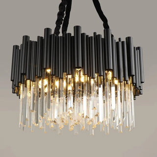 MIRODEMI Black modern crystal lighting for bedroom