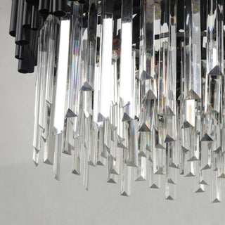 MIRODEMI Black crystal hanging lighting for living room