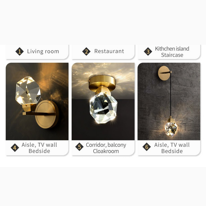 MIRODEMI Nordic Gold Crystal Chandelier for Any Interior