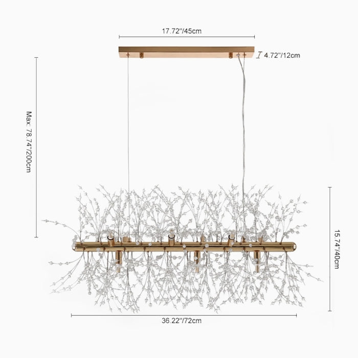 Alfedena | Dandelion-shaped Nordic Loft Chandelier