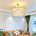 MIRODEMI® Uzwil Vintage Drum Copper LED Pendant Light for Bedroom, Living Room image | luxury lighting | luxury pendant lamps