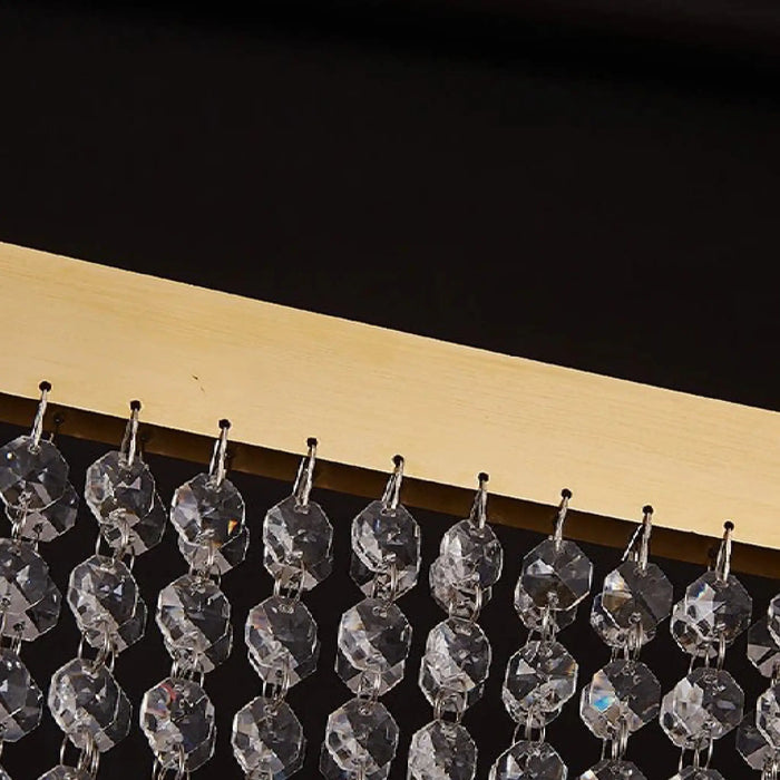 MIRODEMI® Vado Ligure | Modern Gold Crystal Ceiling Chandelier for Home