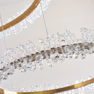 MIRODEMI Creative Circle Crystal Lighting for Dining Room