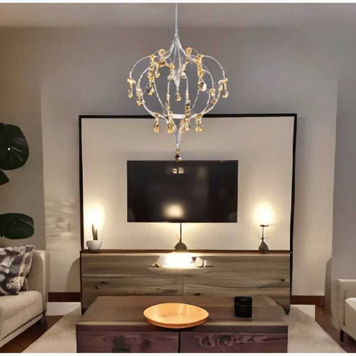 MIRODEMI® Vernier | Luxury LED Chandelier Heart Shaped for Dining Room, Living Room