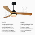 Valdepenas | Modern Design Wooden Led Ceiling Fan