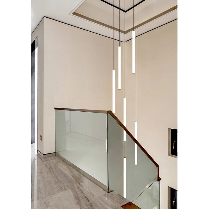 MIRODEMI® Valderoure | Elegant Vertical Spiral Staircase Pendant Lighting