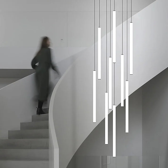 MIRODEMI® Valderoure | Beautiful Vertical Spiral Staircase Pendant Lighting