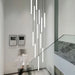 MIRODEMI® Valderoure | Vertical Modern Design Spiral Staircase Pendant Lighting