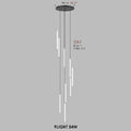 MIRODEMI Valderoure | Vertical Spiral Staircase Pendant Lighting 9 Light Sizes