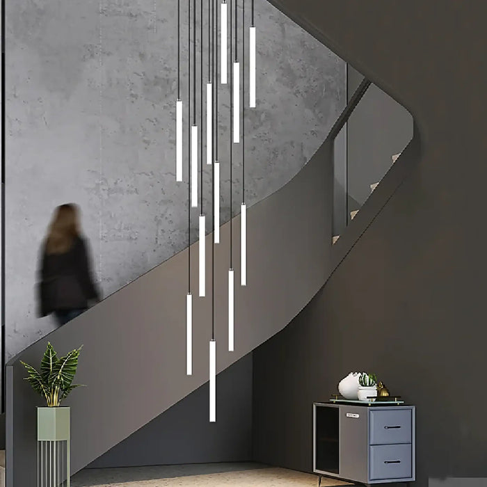 MIRODEMI® Valderoure | Vertical Spiral Staircase Pendant Modern Lighting 